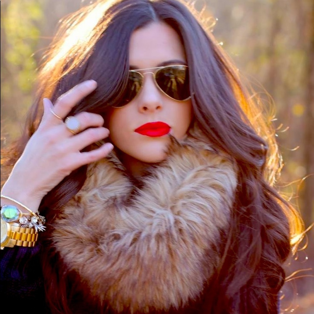 Michael Kors Faux Fur Infinity Scarf